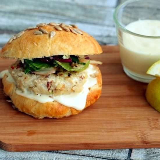 Lemony Codfish Burgers