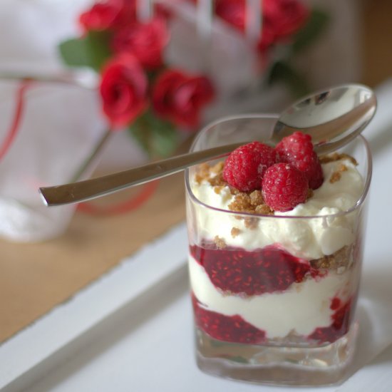 Raspberry Cheesecake In a Jar