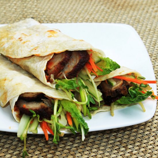 Crispy Roasted Duck Wrap Pancake