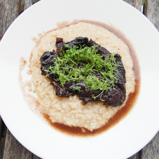 Risotto with Slow Roasted Beef