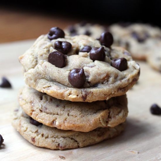 Choc Peanut Butter Toffee Cookies