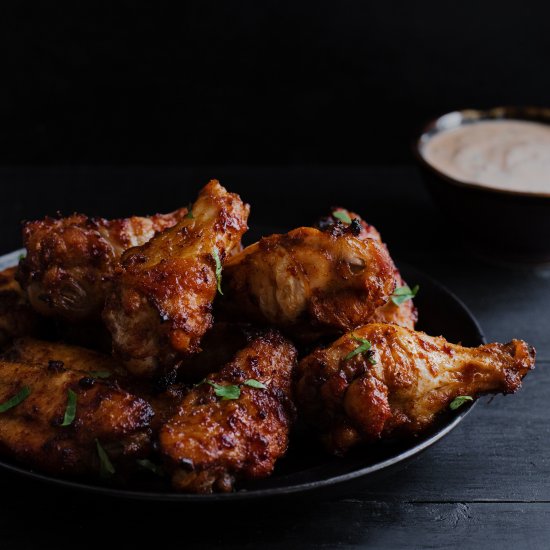 Baked Harissa Chicken Wings