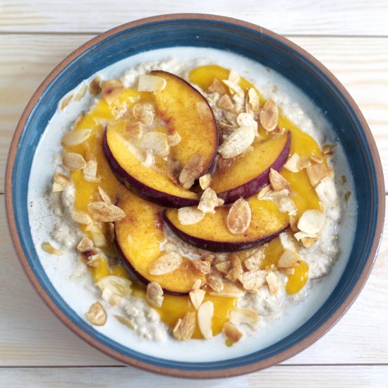 Coconut Milk and Mango Porridge