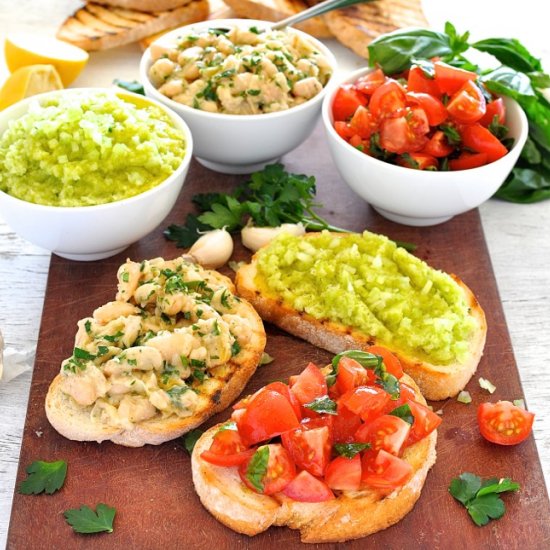 Trio of Bruschetta