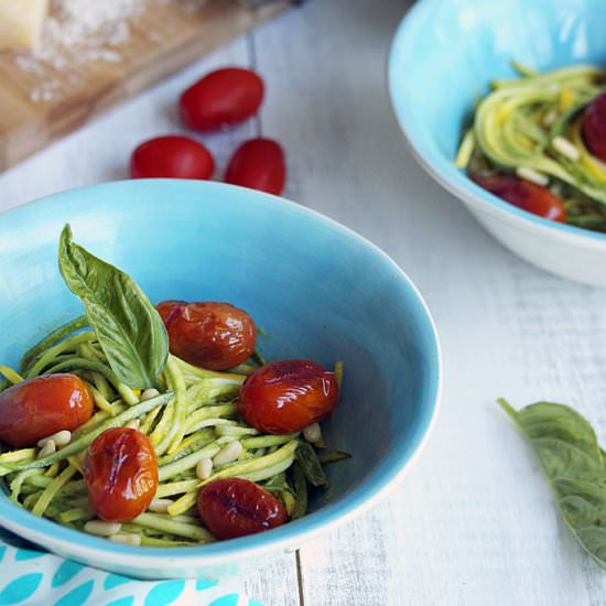 Raw Zucchini Noodles