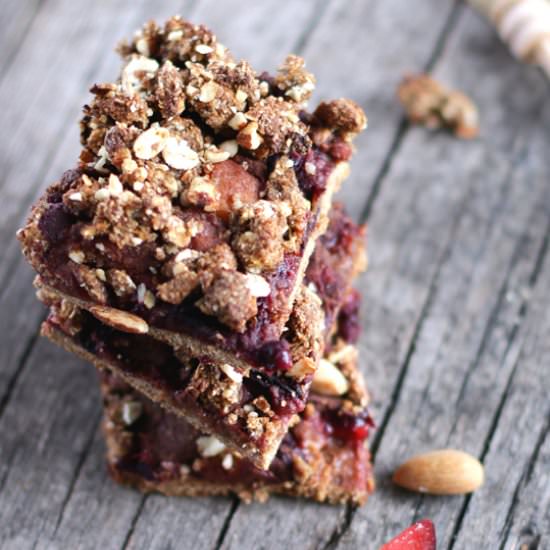 Plum Crumble Squares