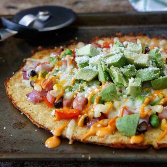 Southwest Cauliflower Crust Pizza