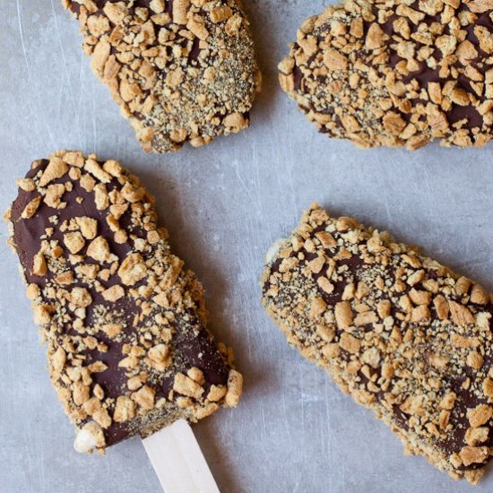 S’mores Ice Cream Popsicles