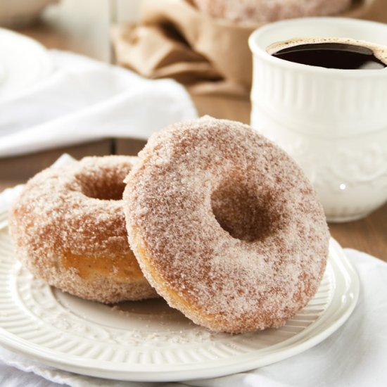 Baked Cinnamon and Sugar Donuts