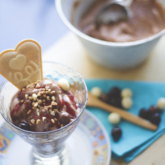 Helado de Chocolate y Plátano