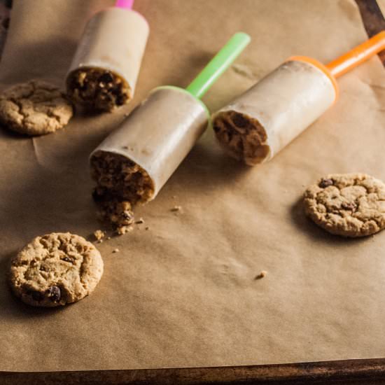 Cookie Dough Protein Popsicles