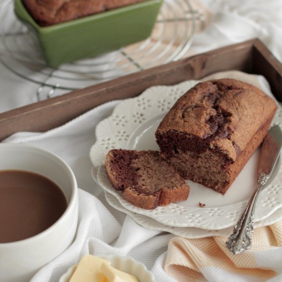 Chocolate Swirl Banana Bread