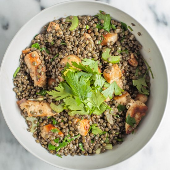 Chicken and Lentil Salad