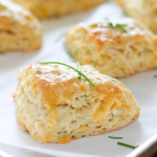 Cheddar and Chive Savory Scones