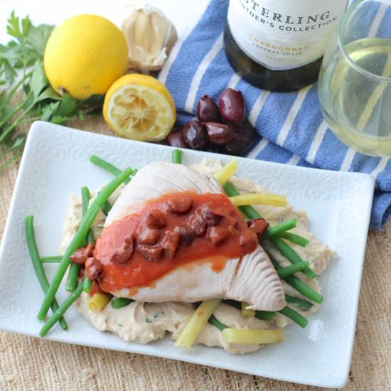 Wine Poached Tuna