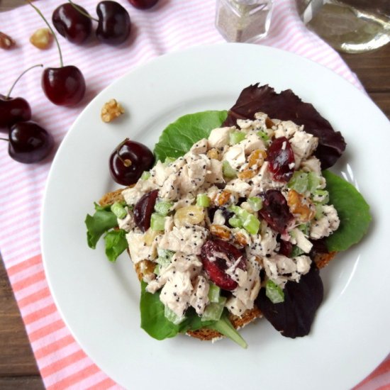 Cherry poppy seed chicken salad