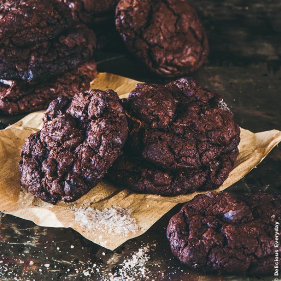 Smoked Sea Salt Chocolate Cookies