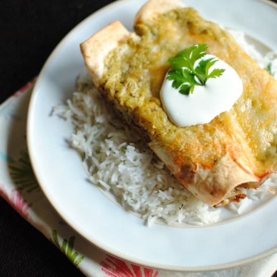 Beef & Poblano Enchiladas