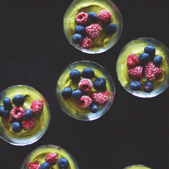 Lime-avocado mousse