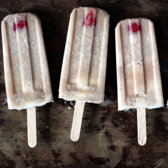 Root beer float popsicles