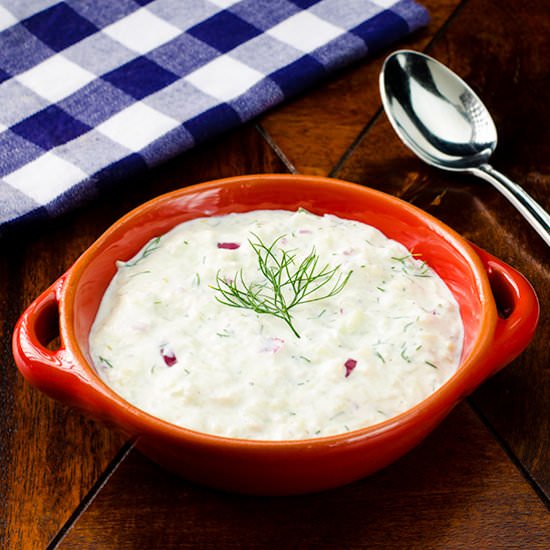 Cucumber Soup with Yogurt and Dill