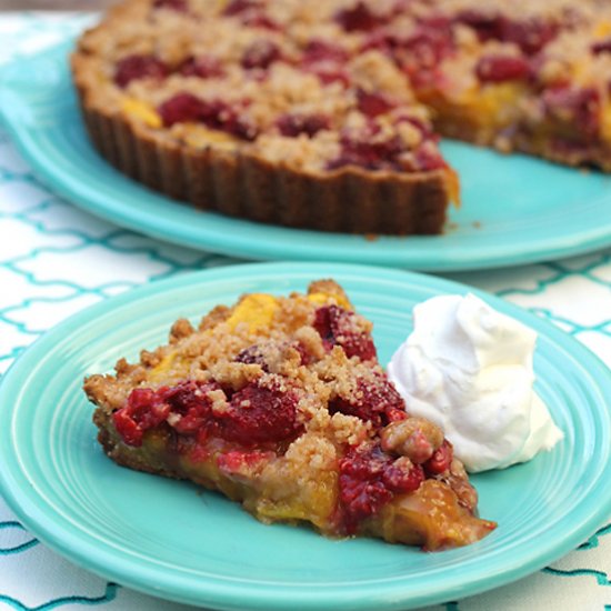 Mango-Raspberry Tart