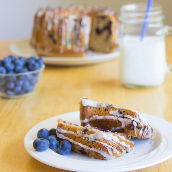 Healthy Blueberry Bundt Cake