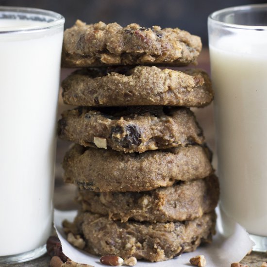 Loaded Tahini Date Cookies