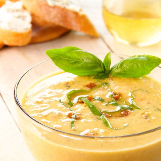 Corn & Sun-Dried Tomato Chowder