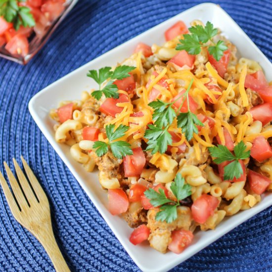 Crockpot Cheeseburger Casserole