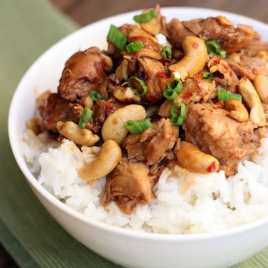 Slow Cooker Cashew Chicken