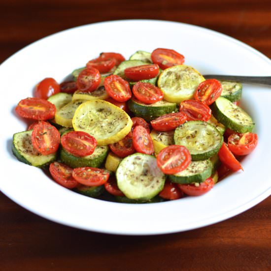 Roasted Summer Squash & Tomatoes