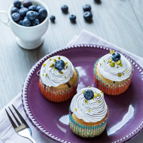 Blueberry Coconut Cupcakes