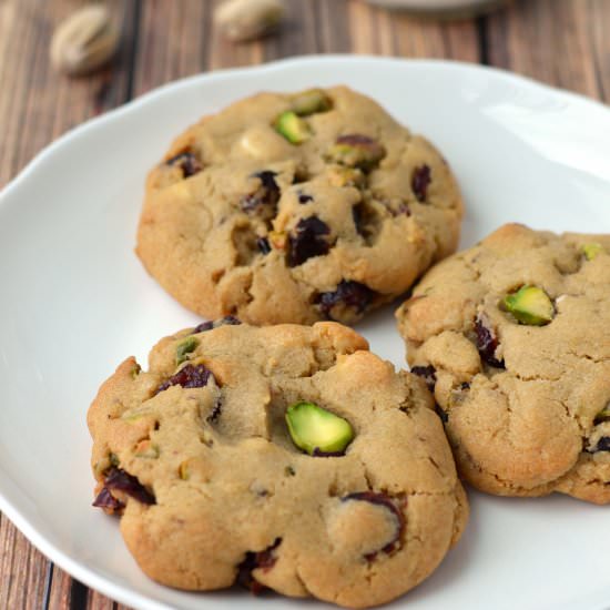 Cranberry and Pistachio Cookies