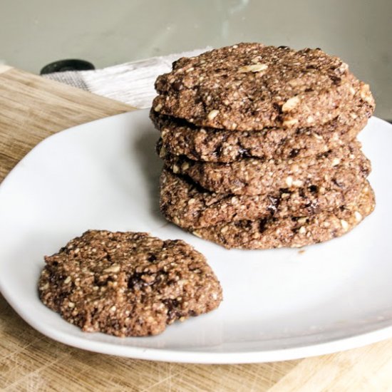 Vegan Double Chocolate Cookies