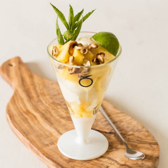 Cashew, Lime and Pineapple Sundae