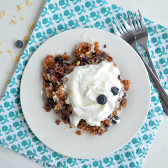 Slow Cooker Blueberry Cobbler