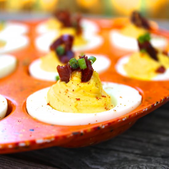 A. Boake’s Smoky Bacon Deviled Eggs