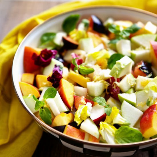 Fruit Salad with Lemon Honey