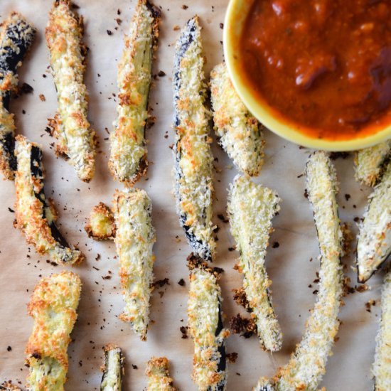 Eggplant Fries with Marinara Sauce