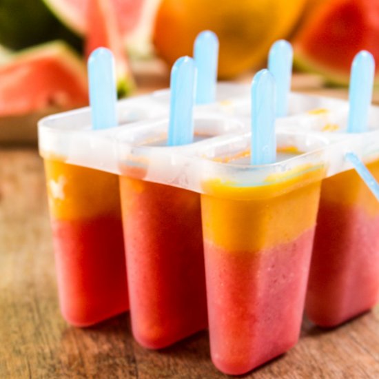 Watermelon and Mango Ice Blocks