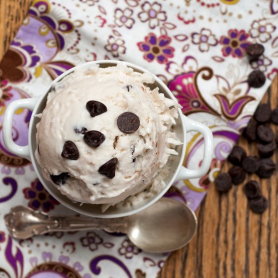 Coconut-Chocolate Chip Ice Cream