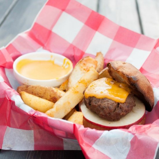 BBQ Apple Cheddar Sliders