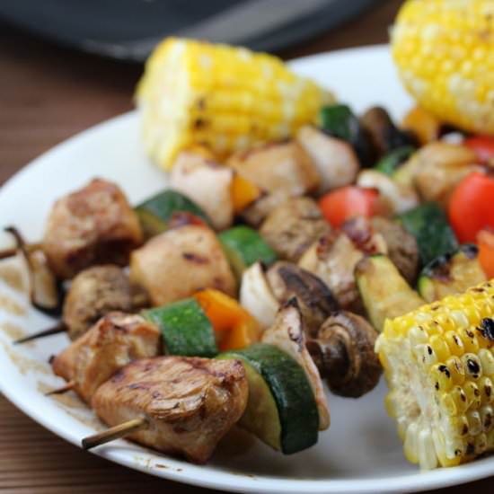 Grilled Oriental Chicken Kabobs