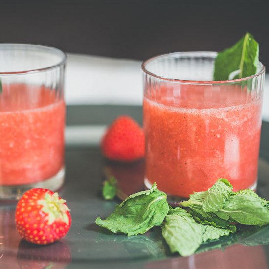 Refreshing Strawberry Slushie