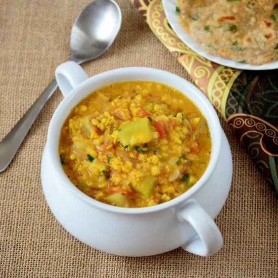 Bottlegourd with Mung Bean Curry