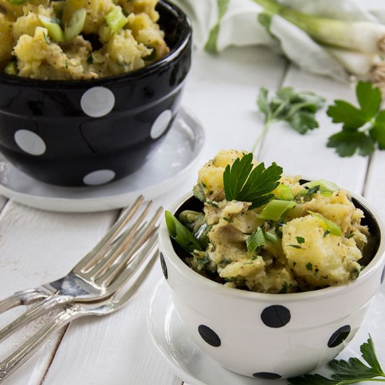 Warm Potato Salad w/ Mustard & Herb