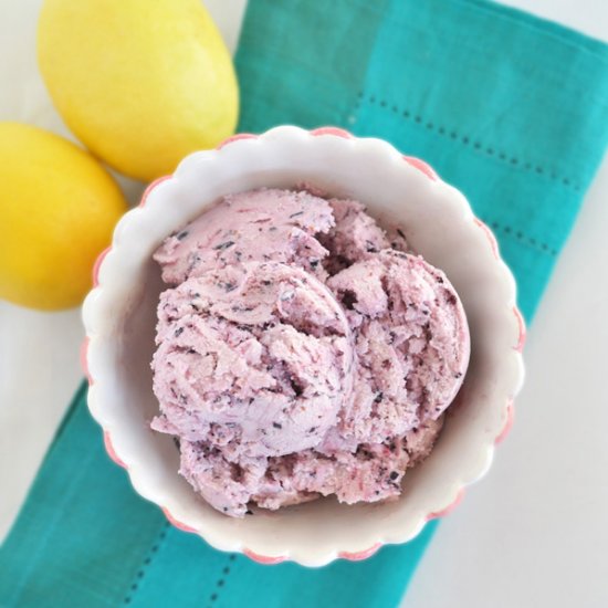 Lemon Blueberry Ice Cream