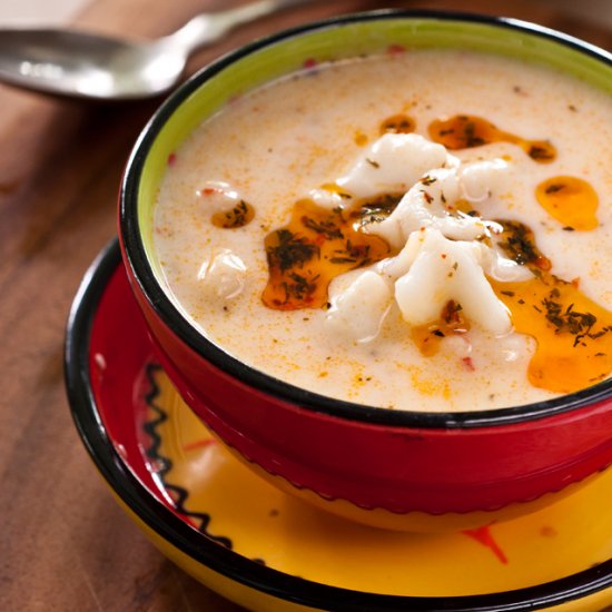 Yogurt Soup with Ravioli