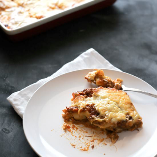 Beef Ragu Lasagne